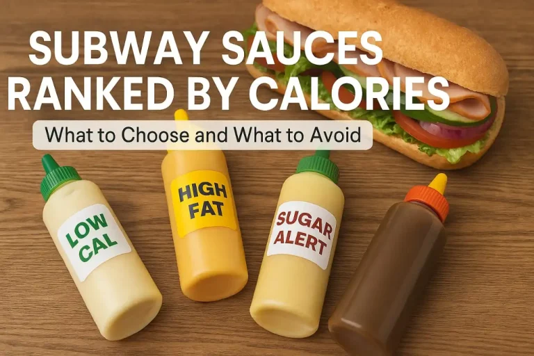 Subway sauces calorie comparison